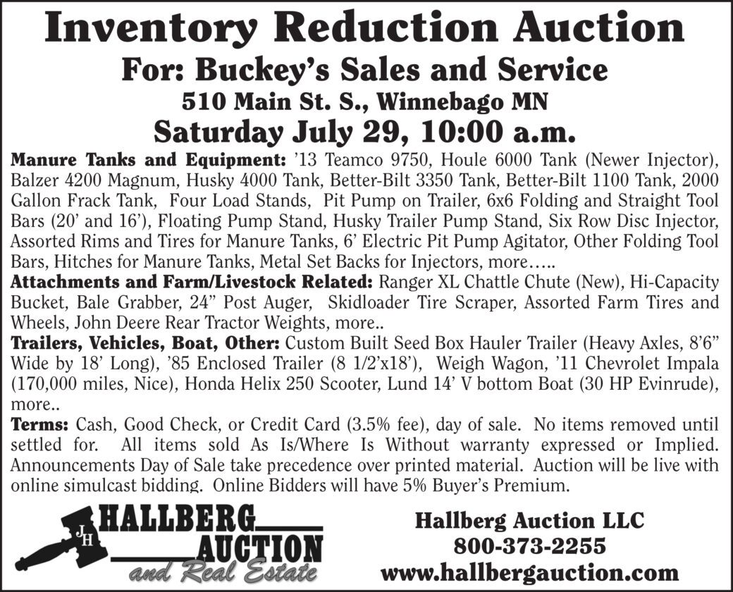 Print Ad Categories Auctions News, Sports, Jobs Faribault County
